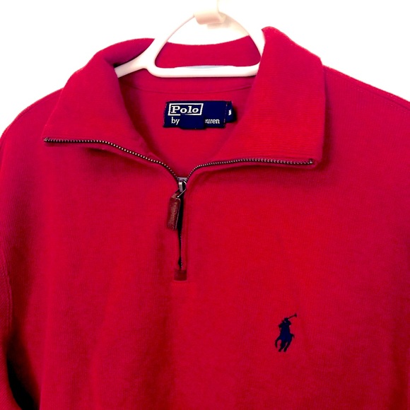 Polo Ralph Lauren Other - POLO🏇🏻RALPH LAUREN 1/4 ZIP LOGO SWEATER MEDIUM